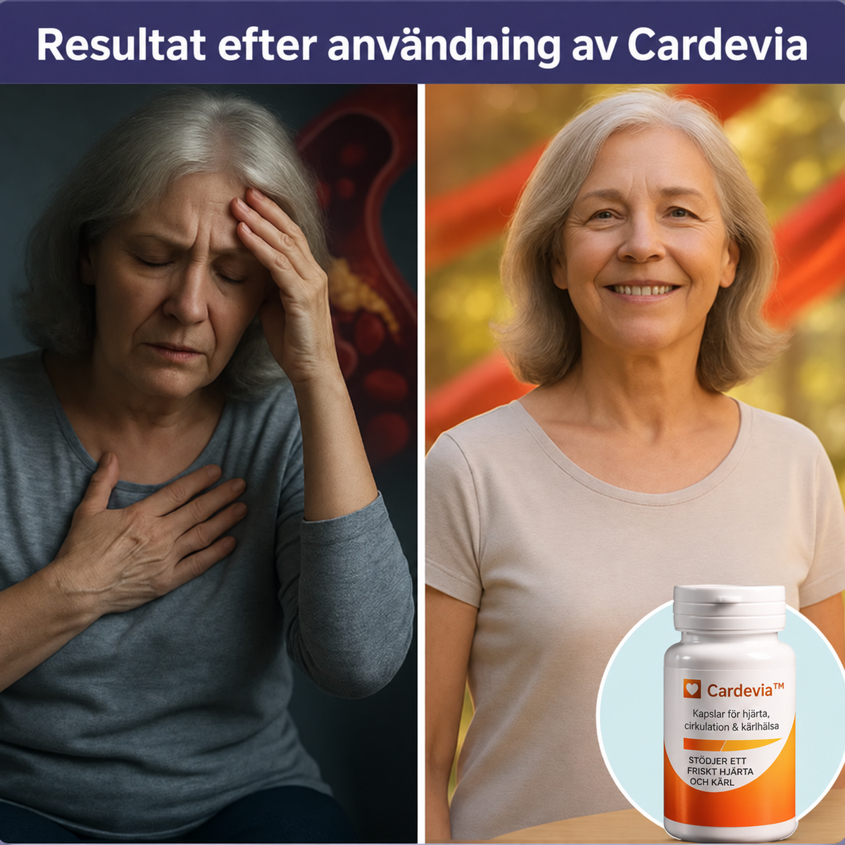 Cardevia™ | Kapslar för hjärta, cirkulation & kärlhälsa