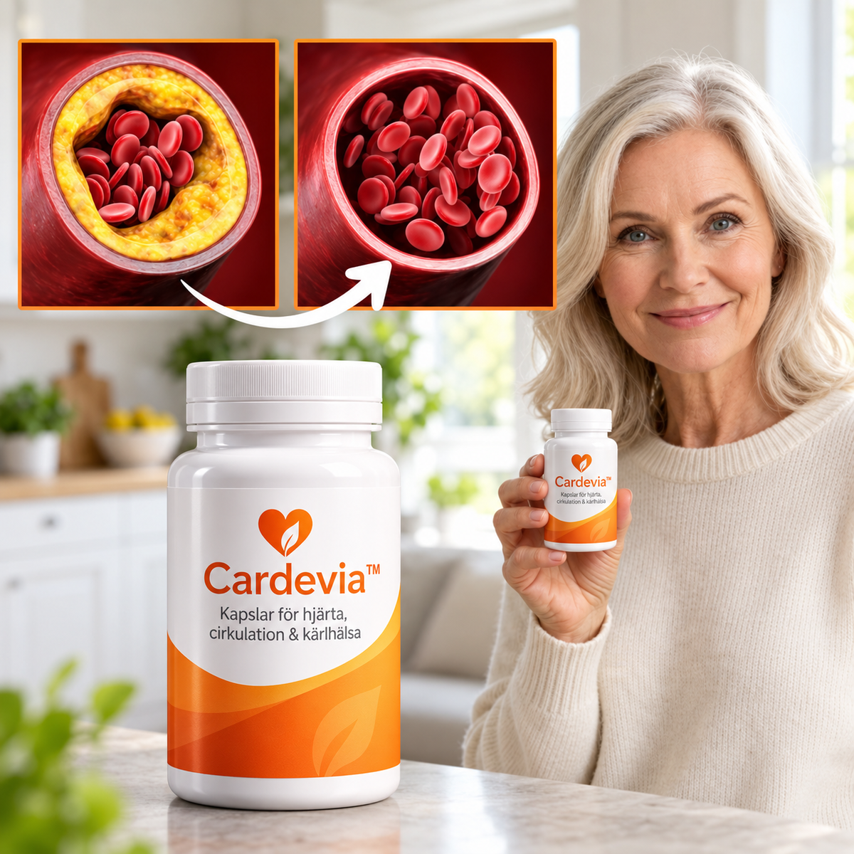 Cardevia™ | Kapslar för hjärta, cirkulation & kärlhälsa