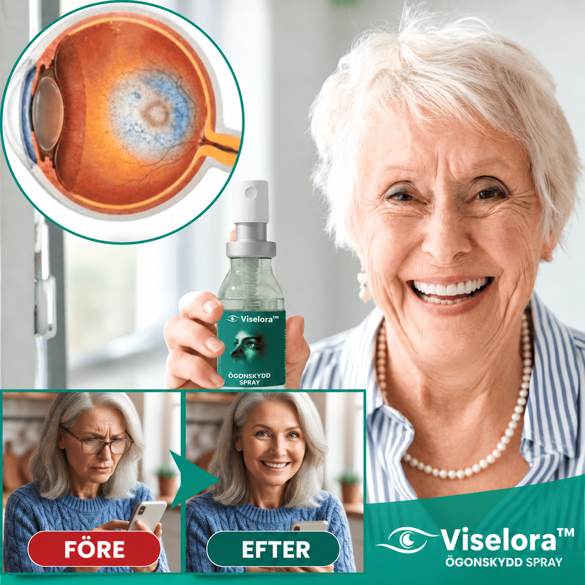 Viselora™ | Uppfriskande ögonspray för daglig komfort