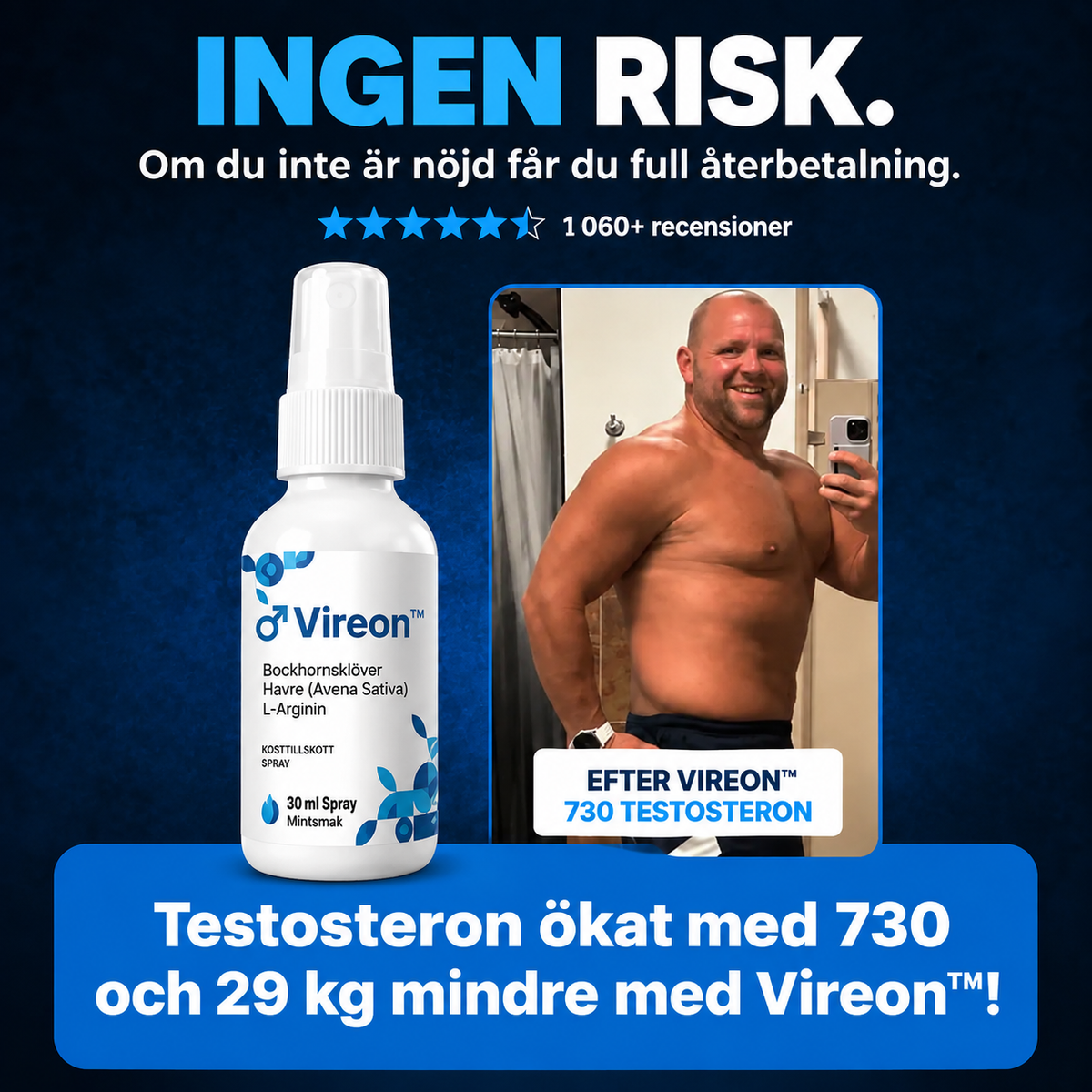 Vireon™ | Spray för manlig vitalitet, energi & libido