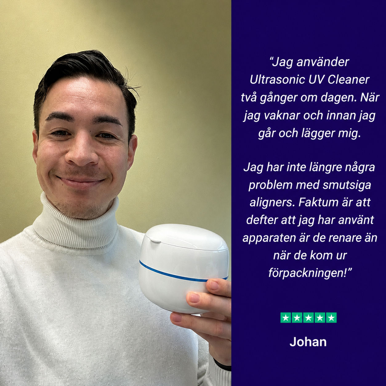 DentFresh™ Ultraljudsrengörare – Professionell rengöring hemma