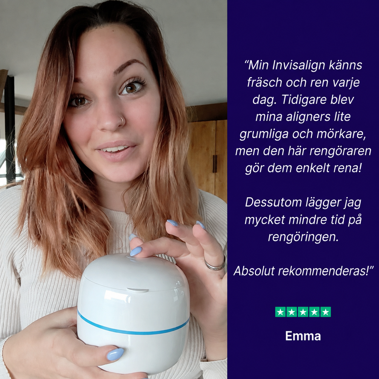 DentFresh™ Ultraljudsrengörare – Professionell rengöring hemma