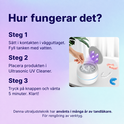 DentFresh™ Ultraljudsrengörare – Professionell rengöring hemma