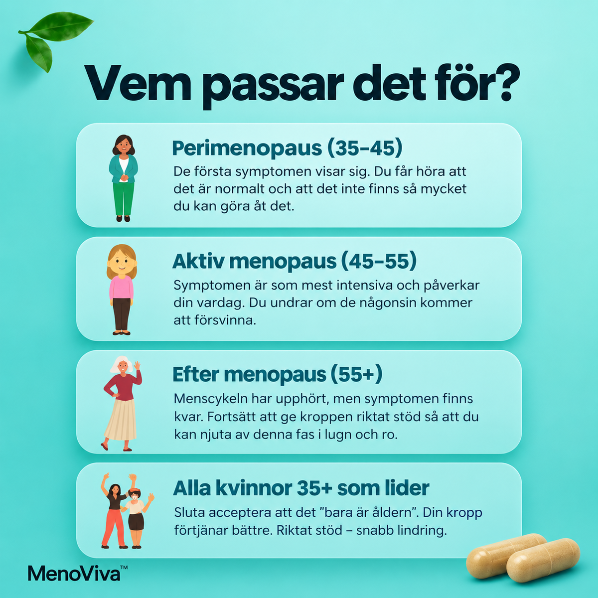 MenoViva™ | Dagligt stöd under klimakteriet