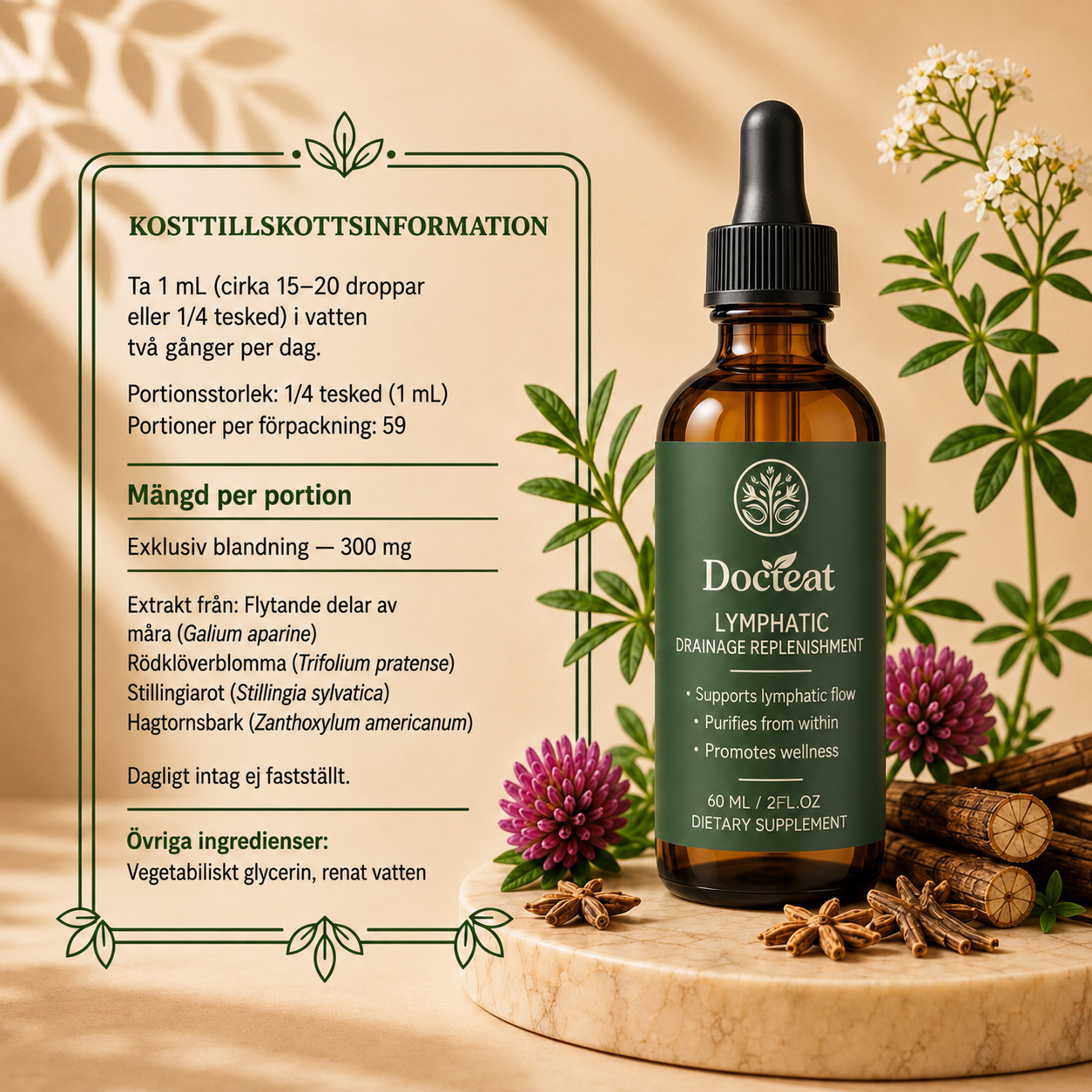 Docteat Lymphatic™ | Den enkla 4-i-1-rutinen för en mindre svullen känsla