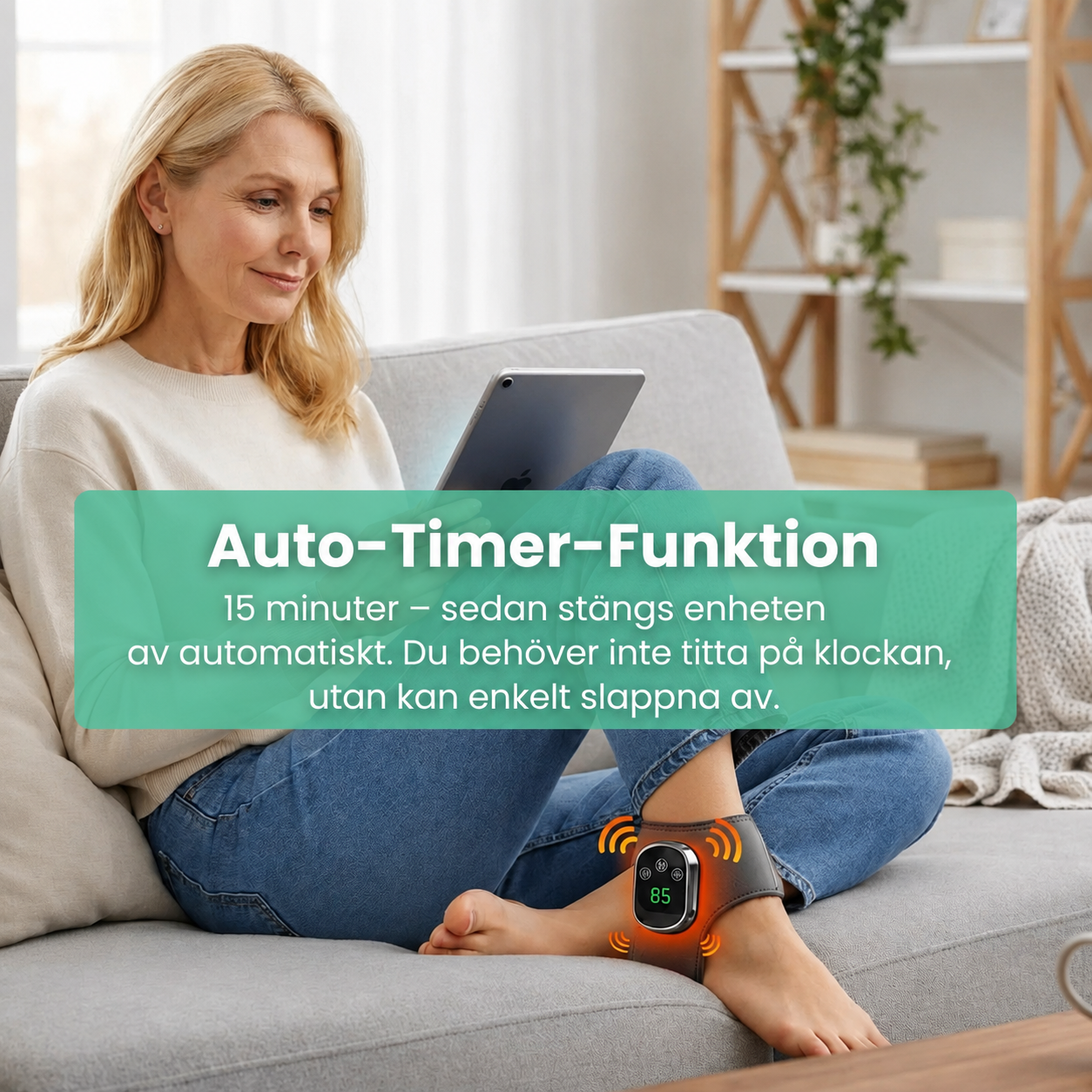 RelaxStep™ | Djupgående Fotmassage för Trötta Fötter
