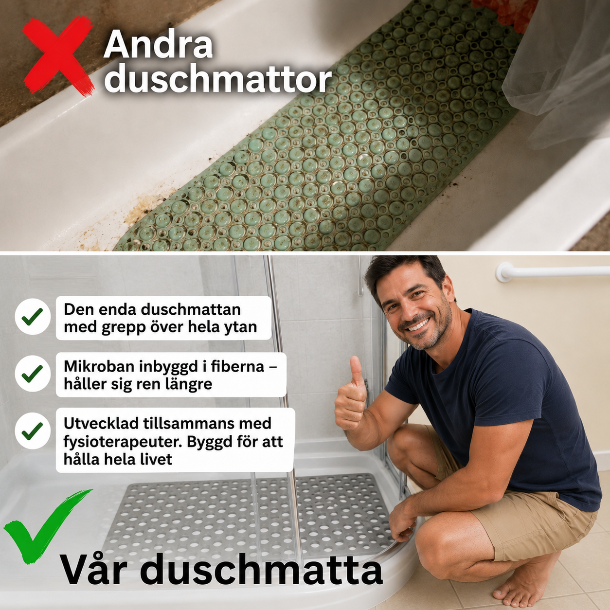 DuschTrygg™ – Halkfri komfort i varje steg