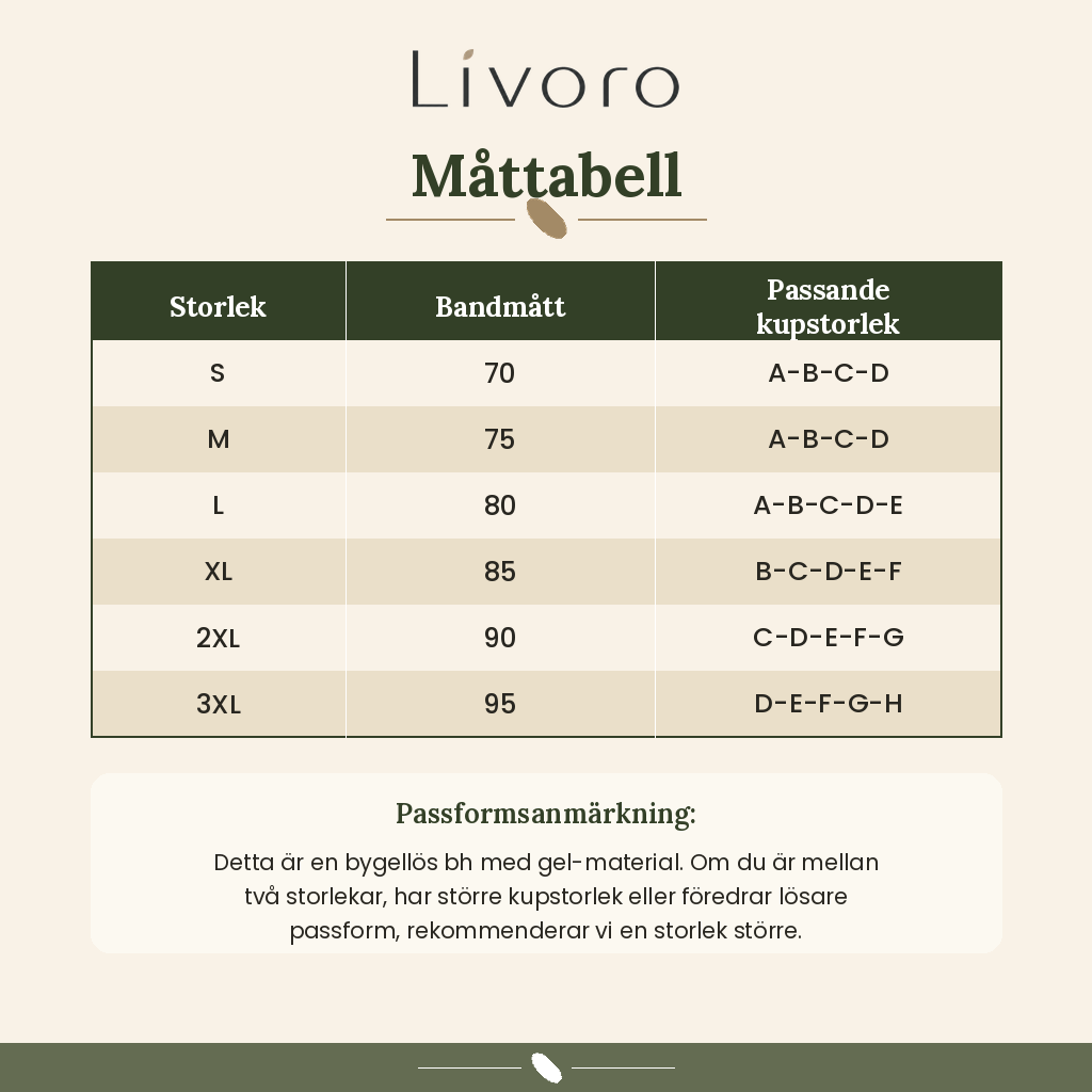 Livoro FormSoft BH – Naturlig komfort utan bygel