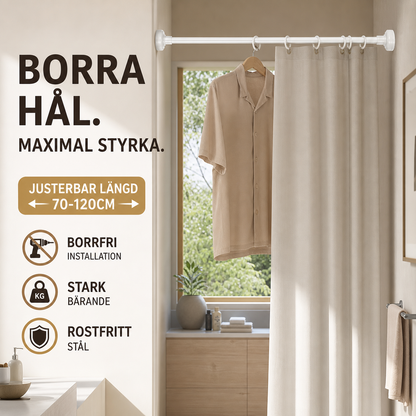 Hängstång - för enkel förvaring utan borrning