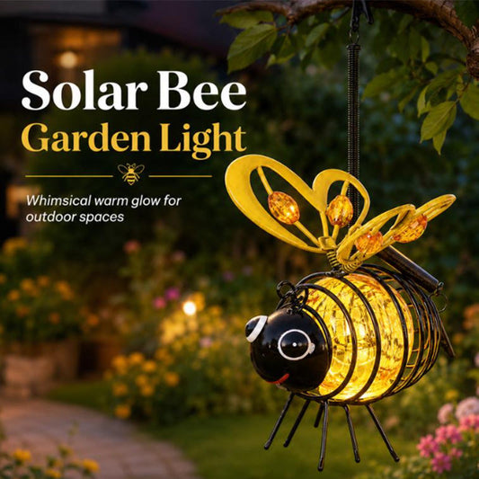Söt Bi-Lampa med Solenergi