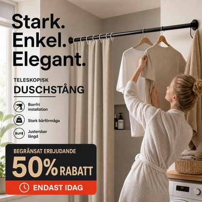 Hängstång - för enkel förvaring utan borrning